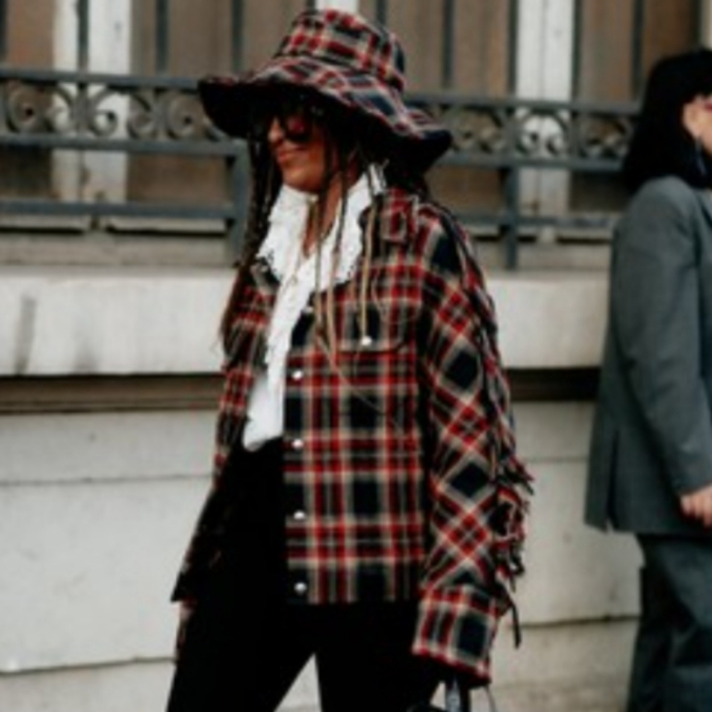 NEW Bluemarble | Plaid Fringe Jacket